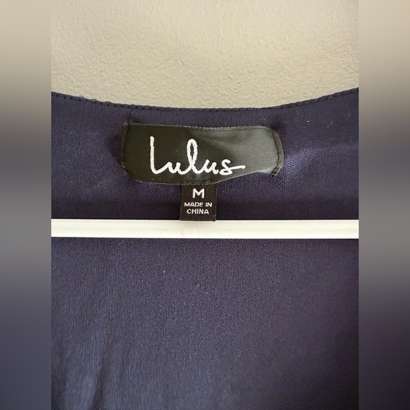 Lulus Light Up The Night Navy Blue Sequin Shift Dress Women’s SZ M Mini New - Picture 3 of 9